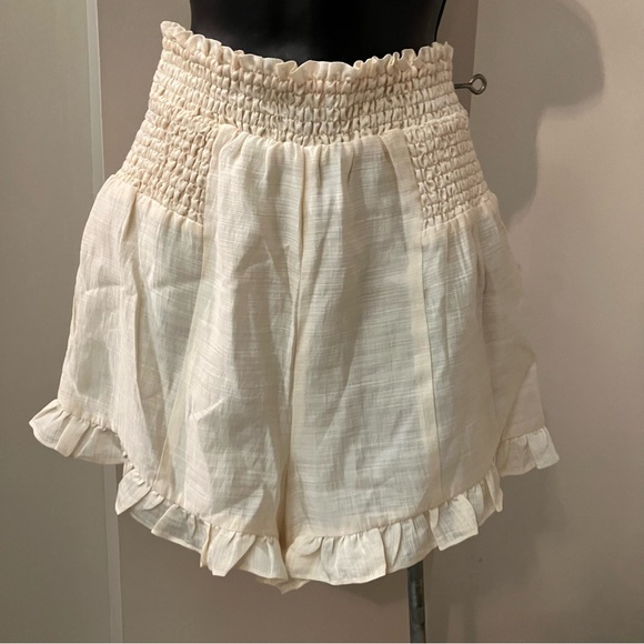 Tularosa Revolve Smocked Ruffle Short, Women's Small - Picture 2 of 9